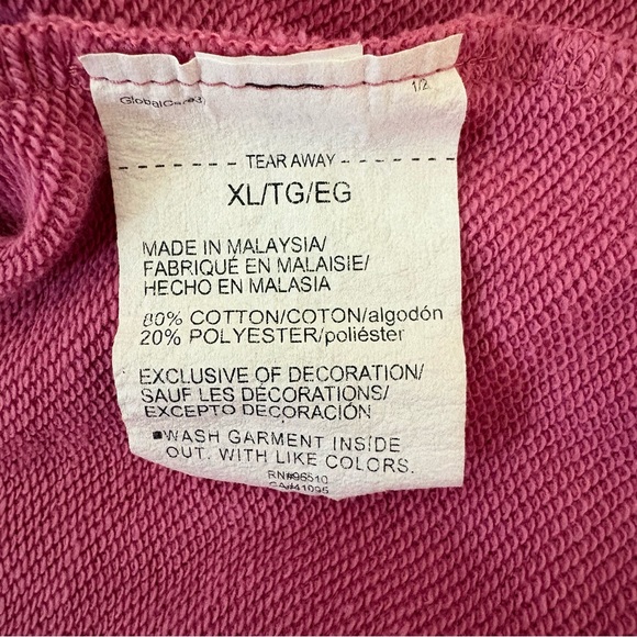 Under Armour Rival Terry Pink Cropped Hoodie XL Tape Logo EUC - Picture 5 of 8